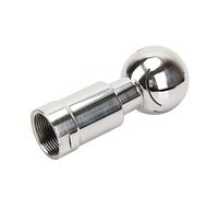 1pc SS304 Rotary Spray Ball for Tank Cleaning - 360° Sanitary Spray Ball for Pharmaceutical and Mechanical Equipment(11/2In)