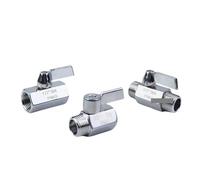 1pc SS304 Stainless steel Ball valve 1/8" BSP Male to Male thread 2 way ball valve