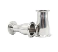 1PC SS304 Stainless Steel Ferrule OD63 mm to 51mm Reducer TC 77.5 to TC 64 Concentric Pipe Fitting Tri Clamp