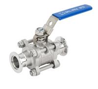 1pc SS304 Vacuum Ball Valve NW Flanges NW25 Ball Valve Three piece KF Flange Ball Valve Lockable Handle KF16/25/40/50(KF40 1850g)