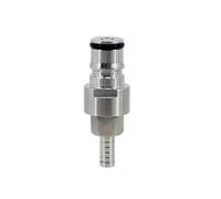 1pc Stainless Steel 1/4" Barb & 1/4"MFL Ball Lock Quick Disconnect - Homebrew Kegging Parts for Beer, CO2 & Liquid Lines(Liquid Barb)