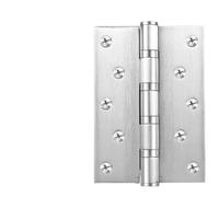 1pc Stainless Steel 304 Hinge 3 Inch 4 Inch 5 Inch Silent Bearing Indoor Wooden Door Hinge Flat Open Close Page(4x4x3 Brushed (304))