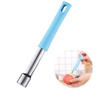 1PC Stainless Steel Apple Cutter and Slicer Durable Fruit Peeler with Non Slip Blue Handle Easy Kitchen Tool for Preparing Apples and Other Fruits