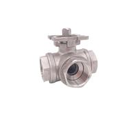 1pc Stainless Steel Ball Valve 1/2 3/4 Inch BSP Female DN15/20 SS304 L Type T Flow 3 Way Water(DN 20,L Flow Type)