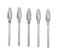 1pc stainless steel bullet nail drill bit, 2.35mm shank manicure accessory