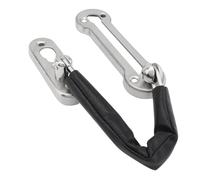 1PC Stainless Steel Door Chain Lock Casting Guard Latch Locks Thicken Security with PU Leather Cover for Inside