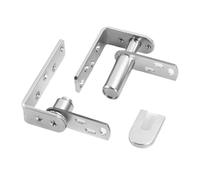 1pc Stainless Steel Double-Direction Sliding Door Hinge Automatic Rebound Adjustable Waist Denim Door Hinge Bar Counter(304 Two-Way World axis-Large)