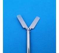 1pc Stainless Steel Double Leaf Folding Centrifugal Stirring Paddle Agitator Blade for Laboratory Mixing Equipment