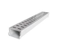 1pc Stainless Steel Drain Guard with Durable SMC Resin Channel - 60cm Trench Drainage System for Garden and Yard(60cmx10cmx10cm)