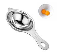 1PC Stainless Steel Egg Separator with Hanging Handle Quick Egg White Yolk Divider Dishwasher Safe for Baking Cooking Kitchen