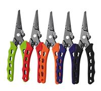 1pc Stainless Steel Fishing Pliers Multifunctional Braid line Cutters Crimper Hook Remover Pliers Set Fishing Tackle Tools(Red)