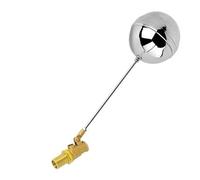 1pc Stainless Steel Float Ball Valve, DN15 Precision Lengthen Brass Float Valve for Watering System(Black)