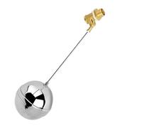 1pc Stainless Steel Float Ball Valve, DN15 Precision Lengthen Brass Float Valve for Watering System(Yellow)