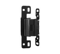 1pc Stainless Steel Hidden Door Hinge Wear Resistant Versatile Concealed Butt Hinges for Kitchen Household Bedroom Living Room(Black)