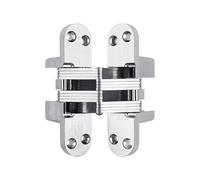 1pc Stainless Steel Hidden Hinge 304 Silent Close Invisible Mounting Concealed Cross Door Folding Window Furniture(70x16 mm)