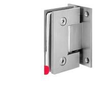 1pc Stainless Steel Hinge 90 Degree Double Link Hotel Fixed Clamp 304 Precast Glass Door Bathroom Clamp