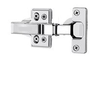 1pc Stainless Steel Hydraulic Hinges for Soft Close Kitchen Cabinets - Durable Furniture Hardware with Easy Installation(Blackhalf Overlay)