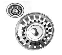 1pc Stainless Steel Kitchen Sink Strainer Stopper Waste Plug Sink Filter Bathroom Basin Sink Drain Kitchen Accessories Gadgets