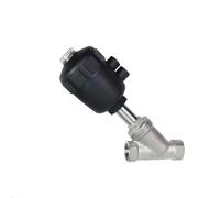 1pc Stainless Steel Pneumatic Seat Valve 1.6Mpa Single Acting - PTFE Sealing, 1/2" 3/4" 1" Inch, High Flow Efficiency(1.5 in)