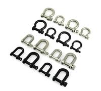 1PC Stainless Steel Shackle Carabiner, D-Ring Keychain Hook with Screw Joint Connector Buckle