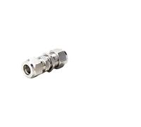 1pc Stainless Steel Straight Bulkhead Connector 6mm 8mm 10mm 1/4 3/8 1/2 Equal OD Pipe Double Ferrule Compression Fitting SS 304(4mm OD Tube)