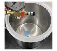 1pc Stainless Steel Vacuum Chamber Kit for Resin Degassing - 6L to 100L Capacity with Clear Acrylic Lid(21L(30x30cm))