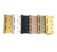 1pc Stainless Steel Wide Heavy Duty Hinge Gold Black Bronze Flat Open Door Window Accessory Hinge 5X4X3(Red Bronze)