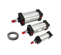 1PC Standard Pneumatic Cylinder SC32/40/50/63mm Stroke 25-1000mm Air Cylinder Double Acting with Magnetic Pneumatics Pistons for Industrial Automation(SC63 (Magnetic),Stroke 175mm)