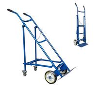 1pc Steel Gas Cylinder Holder Stand with Wheels - Portable Oxygen Tank Transport Trolley for Healthcare & Industrial Use
