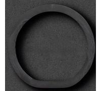 1Pc Steering Wheel Cover for Aston Martin DB12 2023 2024 2025 2026 Suede Anti-Slip Car Steering Wheel Wrap Breathable Sporty Design Protective Interior Accessories,D-shaped-Black