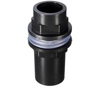 1pc Straight Tube Pipe Fitting Connector 20mm Black Pvc Waterproof Pipe Joint Fish Tank Aquarium Accessories