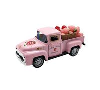 1PC Strawberry Decor Vintage Truck With Mini Fake Strawberries And Wooden Crate Farmhouse Tiered Tray Decor Berry Sweet Summer Kitchen Centerpieces For Tables Strawberry Shortcake Decorations