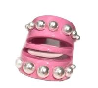 1Pc Stylish Adjustable Rings Featuring Hollow Design and Imitation Pearls Resin Everyday Wear Rings for Gift Occasions Stylish Open, as described, as described