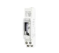 1pc SUL180N 15-Minute - 24-Hour Programmable DIN Rail Timer Relay, 16A, 85-250VAC for Home and Office Automation