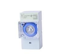 1pc SUL181H 24-Hour Mechanical Timer Switch Relay - Programmable DIN Rail Timer for Home and Office Automation