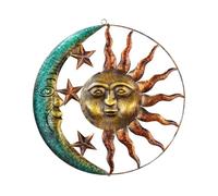 1pc Sun Moon Pendant Wall Hanging Decor Unique Celestial Ornament for Home Creative Wall Background Adornment Present Photography Prop