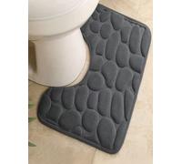 1pc Super Absorbent Memory Foam Bathroom Mat Thin Version, Soft and Comfortable Floor Mat, Non-Slip Foot Mat, Easy to Dry, Laundry, bedrooom, Bathroom Accessories,Dark Gray,(15.7x19.7inches)