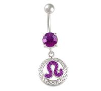 1PC Surgical Steel 14g 3/8 10mm dangle belly button rings Piercing Jewelry navel Lobe Earring 8mm 5mm Crystal More Choices, Stainless Steel, no gemstone