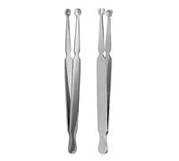1pc Surgical Steel Piercing Tweezers - Body Jewelry Clamp Tool for Grasping, Holding & Inserting Piercings | Barbell, Ball, Nose, Ear, Belly | Professional Forceps Plier