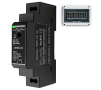 1PC Switching Power Supply 12V Ring Transformer Din Rail for Industrial Enclosure Box Case Dinrail Automation Equipment HDR 15W 12V 1.25A Universal for Ring Door Bell System and More AC100V-240V Black