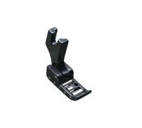 1pc SY-255 Black Steel Computer About Machine Flat Unilateral Thick Material Leather Zipper Special Roller Presser Foot(SY-255R (Left Hole))