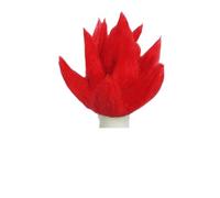 1pc Synthetic 10 Inch Unisex Red Spiky Hair Troll For Cosplay Wig