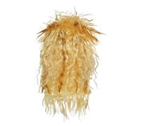 1pc Synthetic Blonde Brown Messy Curly Wig 70s 80s Rock Punk For Cosplay