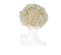 1pc Synthetic Dark Brown Wig For Women Retro Style Short Curly Hair Replacement Wigs With Bangs Daily Use Cosplay Party Mother(Platinum Blonde)