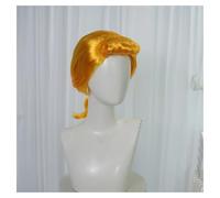 1pc Synthetic Lacey Golden Wigs 19th Century Pigtails Maiden Short Curlsbundle For Cosplay