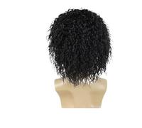 1pc Synthetic Realistic Big Curly Wigs For Men Black Fluffy Elastic Curls Hair Short Afro Wig Daily Breathable Man Cosplay