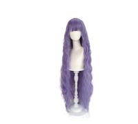 1pc Synthetic Ultra Long Curls Are Available In White Purple And Light Gray Suitable For Women Dress Up Wig(Purple)