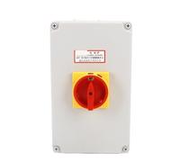 1pc SZD11-100/300010-D 100A Pad Lock 3 Poles 3P Rotary Cam Isolator On-Off Load Break Switch With Waterproof Box