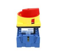 1pc SZD11-63/400010 63Amp 660V 4 Poles Load Break On Off Switch Isolator PadLock Start Stop Turn Button 4P 63A