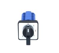 1pc SZW26/LW26-20/0-5.5 6 Positions 6-Way 20A 660V 5 Phase Mechanical External Universal Changeover Selector Switch(0-5.5 64X64mm)